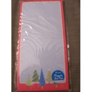   Magnetic List Pad ~ Holiday Decorated Trees At Night: Office Products