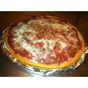 12 Deep Dish Chicago Style Pizzas up to 3 Toppings Per Pizza 