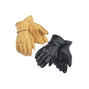  Tour Master Deerskin Leather Gloves Medium Black 