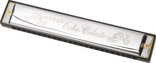 NEW HOHNER ECHO CELESTE HARMONICA IN G +MINI HARP  