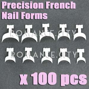 Precision French Nail Art Tip Edge Forms x100 PCS #513B  