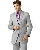    Calvin Klein Grey Sharkskin Wool Suit Separates customer 