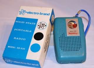 Solid State Portable Radio electro brand Model EB 630 with original 