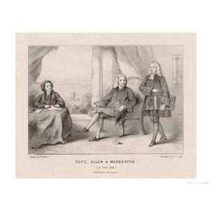 Alexander Pope Writer with Ralph Allen and William Warburton at Prior 