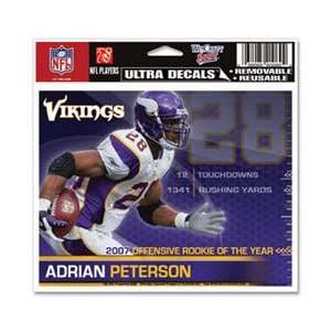 Adrian Peterson Minnesota Vikings Ultra decals 5 x 6