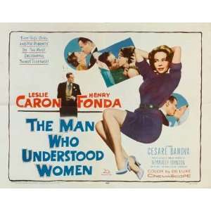   Women Poster Half Sheet 22x28 Leslie Caron Henry Fonda Cesare Danova