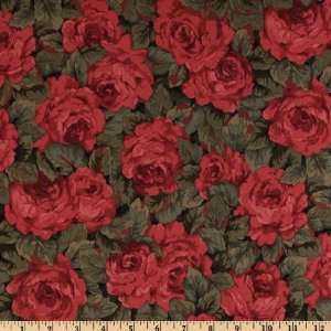   Christys Rose Red Fabric By The Yard eleanor_burns Arts, Crafts