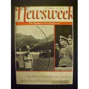  General Hermann Goering January 23, 1937 Newsweek Magazine 