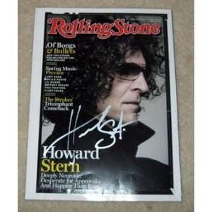 HOWARD STERN autographed SIGNED Magazine