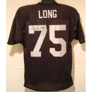 Howie Long Autographed/Hand Signed Custom Black jersey