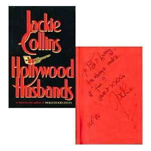 Jackie Collins Autographed / Signed Hollywood Husbands Book