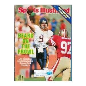 Jim McMahon autographed Sports Illustrated Magazine (Chicago Bears)