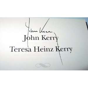  Senator John Kerry Autographed This Moment on Earth Book 