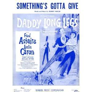 Johnny Mercers Somethings Gotta Give Vintage 1955 Sheet Music from 