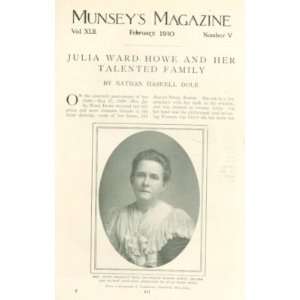  1910 Julia Ward Howe Her Family illustrated: Everything 