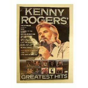 Kenny Rogers Poster Greatest Hits Great Shot Rogers 