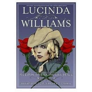  Lucinda Williams 2004 Australia Concert Poster