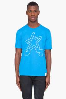 star Blue Walking Star T shirt for men  