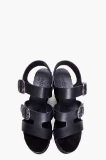 Pedro Garcia Black Dayna Platform Sandals for women  SSENSE