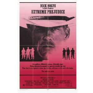 Nick Nolte Extreme Prejudice 1987 Original Folded Movie Poster Approx 