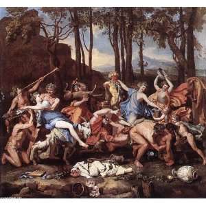 Hand Made Oil Reproduction   Nicolas Poussin   50 x 46 inches   The 