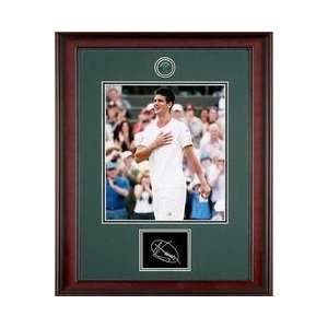Novak Djokovic Wimbledon Etched Replica Autograph Memorabilia
