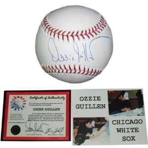 Ozzie Guillen Autographed Baseball