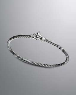 Cable Collectibles Bracelet, Pave Diamond, 3mm