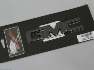 Billet Grille Emblem Black GMC Rear Sierra  