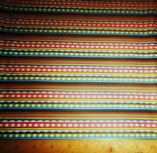 Mary Engelbreit Tea Decadence Stripe Pattern Cotton Fabric  