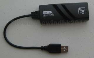 USB 2.0 Gigabit Lan 10/100/1000 Mbps Ethernet Adapter  