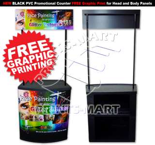   Promotional Pop Up Counter Kiosk Exhibition Display Booth FREE PRINTS