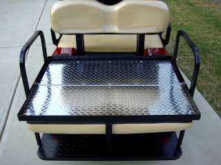 Rear Flip seat kit for EZGO Golf Cart TXT model/Medalist (Tan 