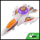 Kids Battery Operated Plastic Flashlight Airplane Models Toy White 