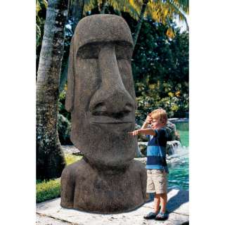   Island Moai Monolith Statue Garden Polynesian Giant Sculpture  