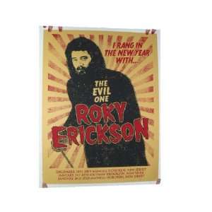 Roky Erickson Poster SilkScreen Concert Tour