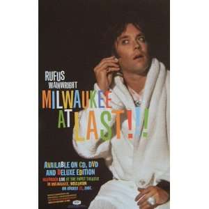 Rufus Wainwright   Milwaukee At Last   Promotional Poster   11 x 17