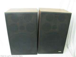   PAIR FISHER STEREO SPEAKER MODEL # D 15 120 WATTS 3 WAY SYSTEM  