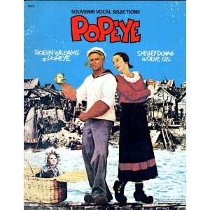 Robin Williams and Shelley Duvall.Popeye.Movie 