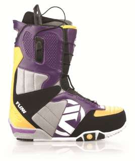 New Flow Rival QuickFit Purple/Yellow/Lakers Mens Freestyle Snowboard 