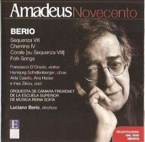 Luciano Berio   Sequenza VIII /Chemins IV/Folk Songs  