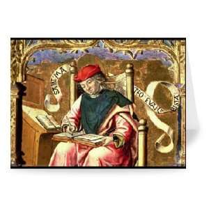 St. Matthew Detail of Altarpiece by Master   Greeting Card (Pack of 