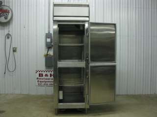   at a Continental stainless steel pass through split door food warmer