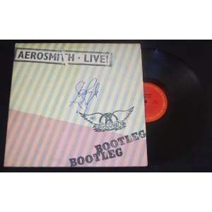 Steven Tyler Aerosmith Bootleg Live   Beautiful Hand Signed 