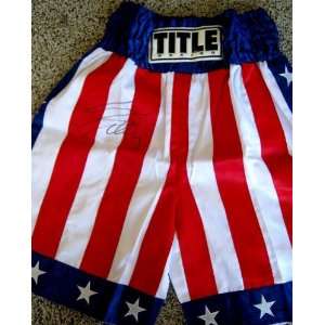 Sylvester Stallone Rocky Signed / Autographed Boxing Trunks