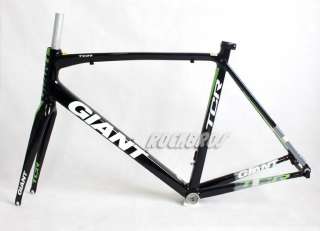2011 GIANT TCR Road Bike Frame Fork 555mm Size L Black Green  