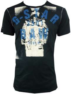 Mens G Star Raw Denim 3301 Laundry Style Black T Shirt Tee RRP £29.99 