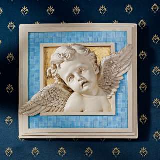 Child Angel Cherubs Christian Wall Sculpture Decor  