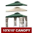 New 10 x 10 Two Tiered Replacement Gazebo Canopy Top