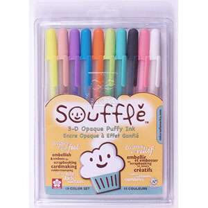   Souffle 10pk Assorted Color Satin Gel Ink Pen Set 53482583509  